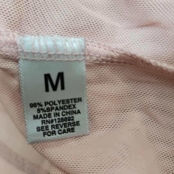 Madden Girl Cherry Studded Mesh Crop Long Sleeve Jr.M Top Softgirl Whimsical Y2K - Picture 6 of 9